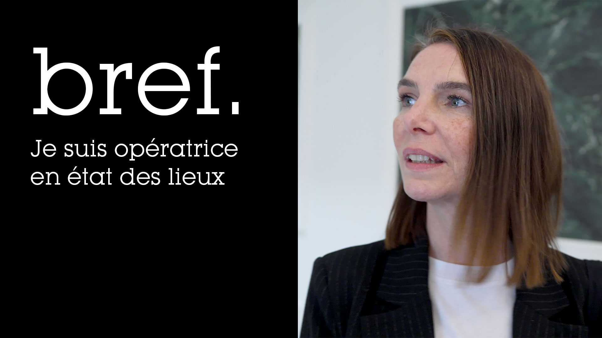 Bref. Je suis opérateur en état des lieux.